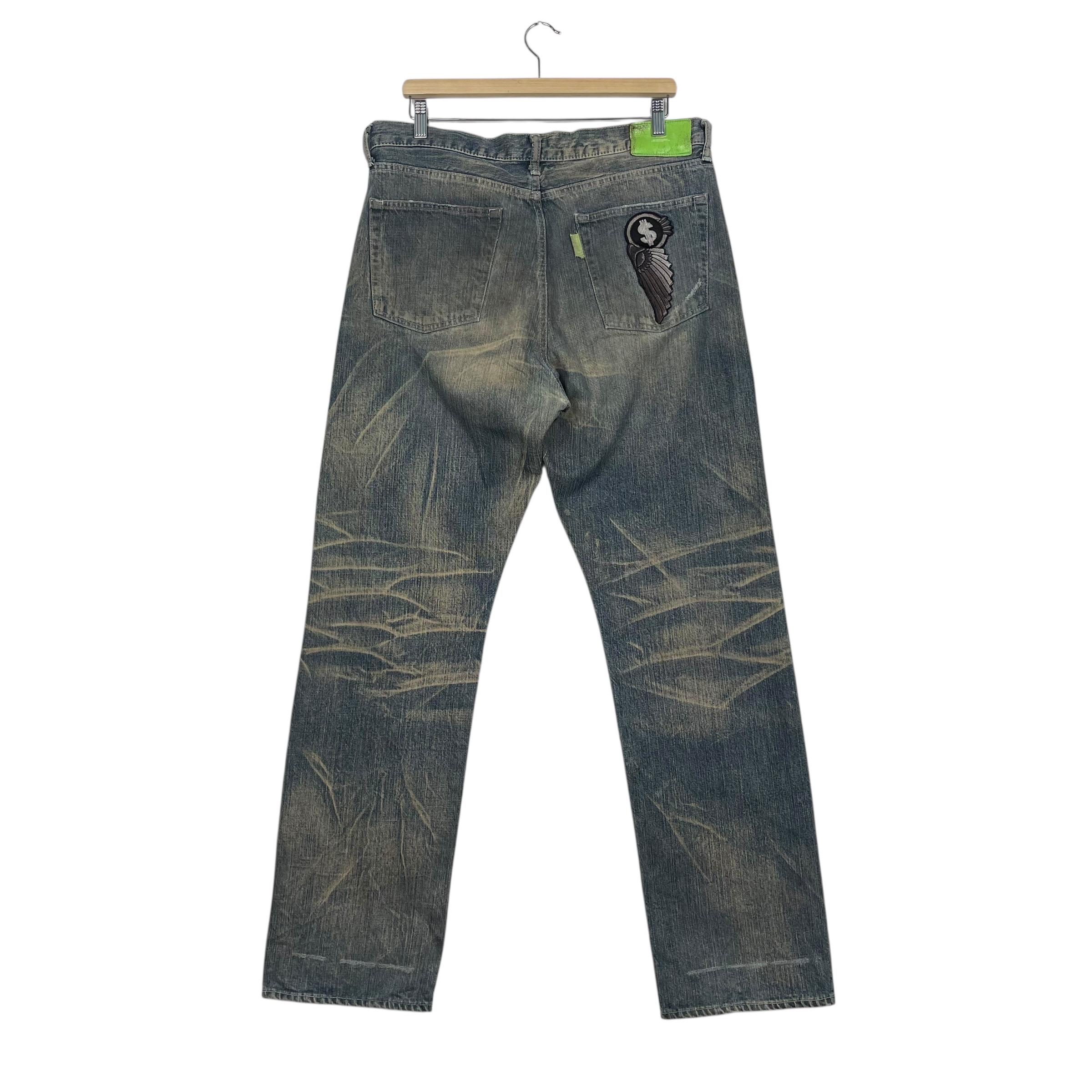 SWAGGER Made in Japan Flare Jeans Swagger Japan Faded Dirty Jeans