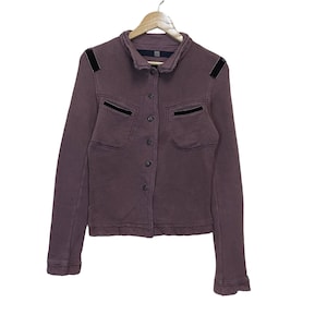 PICK!! Vintage 90’s Marithe Francois Girbaud Reconstructed Sweat Track Jacket Size Small