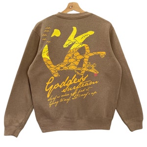 ¡ELIGE! ¡Excepcional! Sudadera de cuello redondo vintage Team Goddess Surf Suéter Team Goddess Sudadera de cuello redondo con logo grande Team Goddess talla M