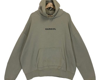 Pick!! Vintage Kangol Pullover Hoodies Kangol Sweater Kangol Centre Logo Crewneck Hoodies Size L