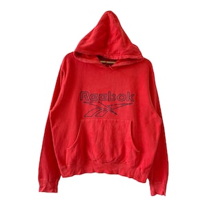PICK!! Vintage 90’s Reebok Crewneck Hoodies Reebok Sweater Reebok Big Logo Embroidered  Logo Hoodies Size S