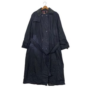 ICONIC!! Vintage 90s Barbour Trench Coat Zipper Wax Jacket Barbour