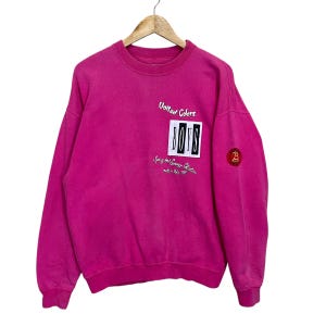 Pickk!! Vintage 90’s Benetton Crewneck Sweatshirt Benetton Sweater Benetton Big Logo Crewneck Sweatshirt Size M