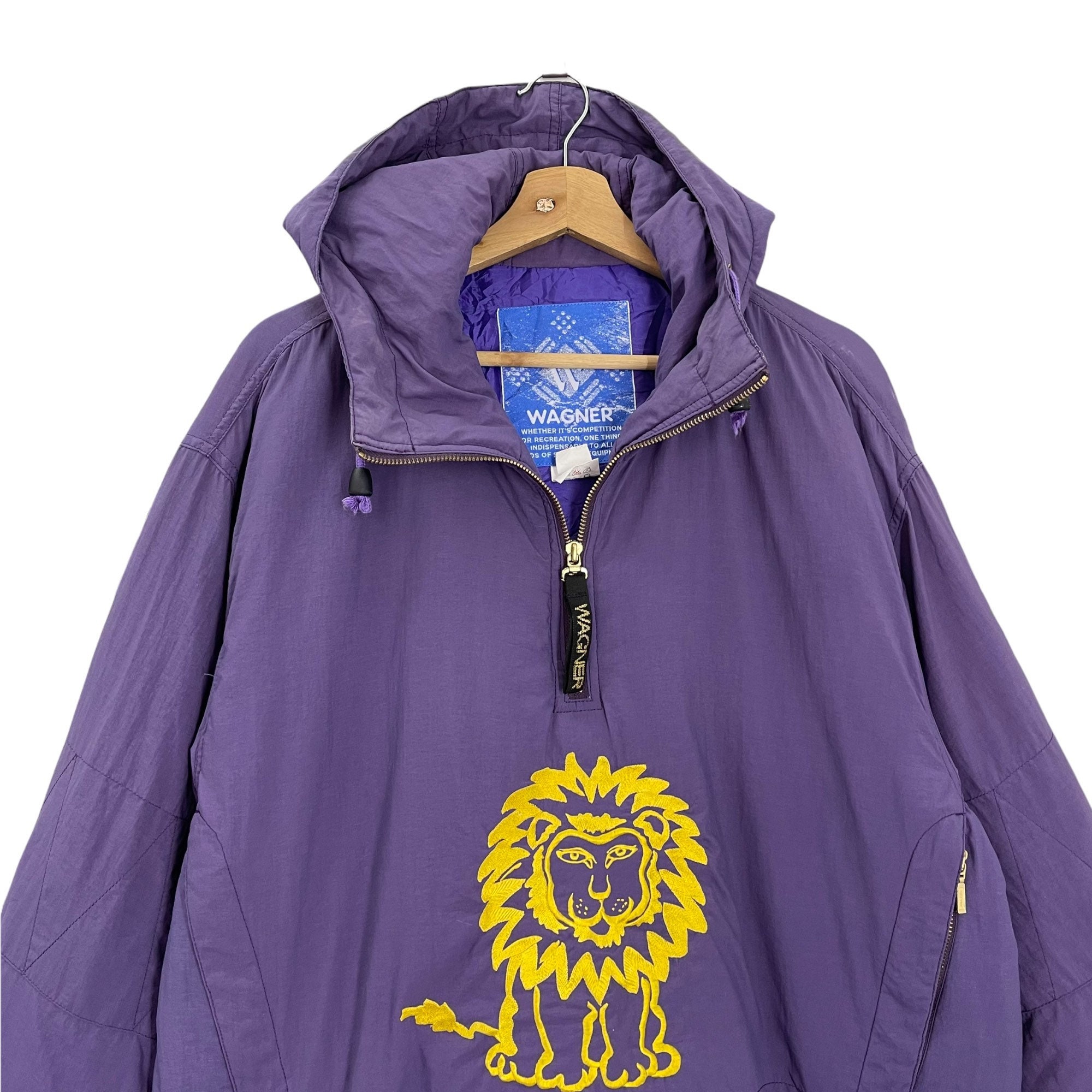 Pick!! Vintage 90s Wagner Loud Halfzip Hoodies Jacket Wagner Loud