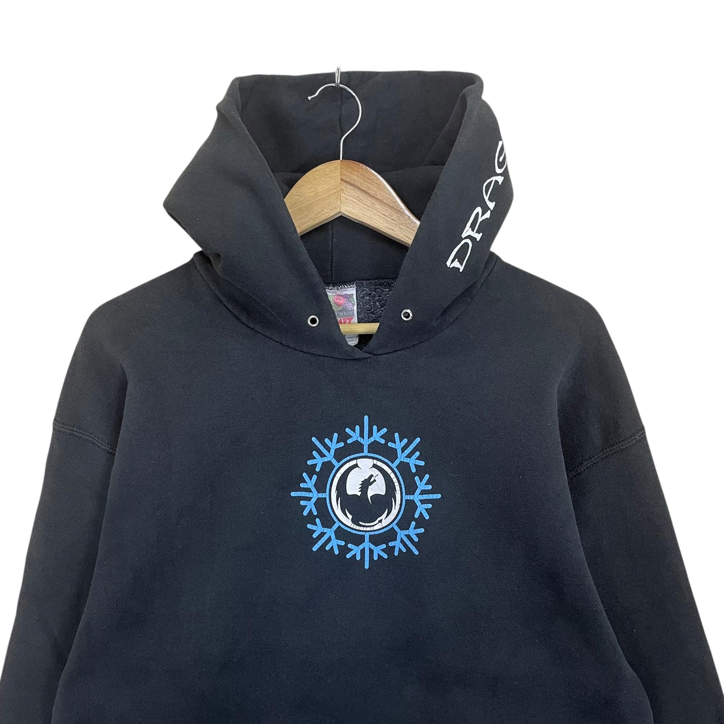 PICK!! Vintage 90s Dragon Optical Skaterboards Hoodie Dragon 