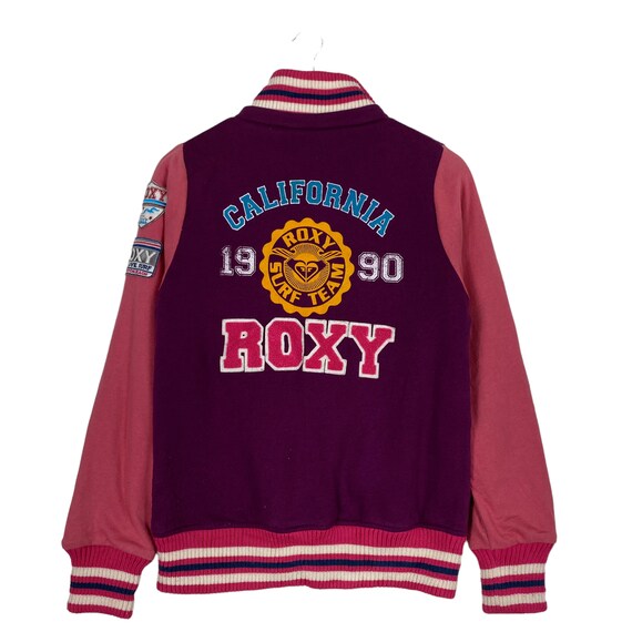 Pick Vintage Roxy Big Logo Bomber Jacket Roxy Surf Jacket Roxy Surf Embroidered Logo Bomber Jacket Size M Etsy Ireland