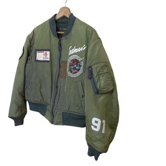 Vintage 90s Ted Company MA-1 Type Jacket Ted Man Mid Sky Flight