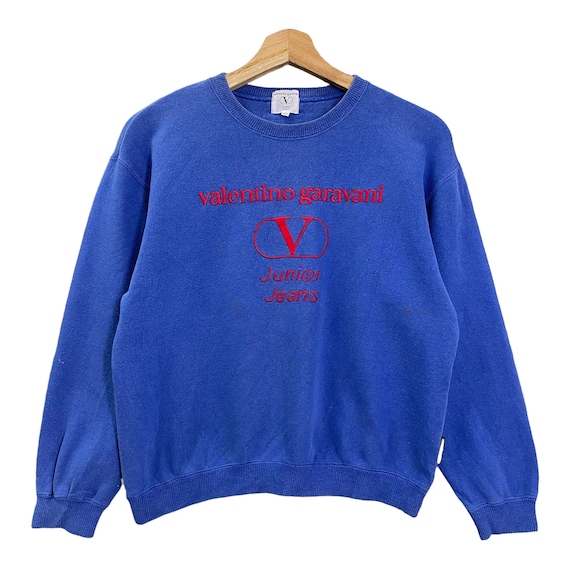 Valentino, Pick!! Vintage 90s Valentino Garavani Crewneck Sweatshirt Valentino Garavani Sweater Valentino Garavani Big Logo Sweatshirt Size S