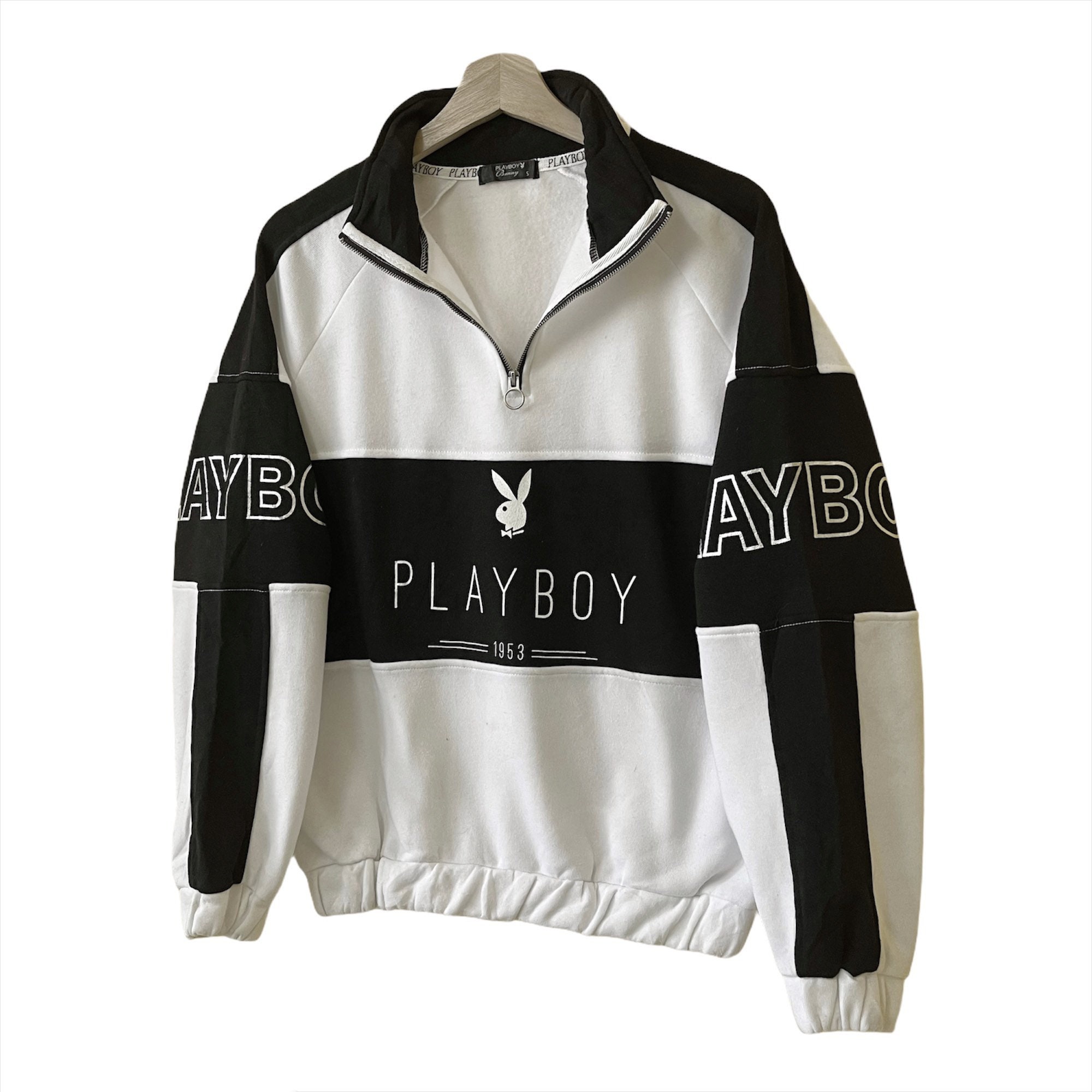 PICK Playboy Halfzip Crewneck Sweatshirt Playboy Collection | Etsy