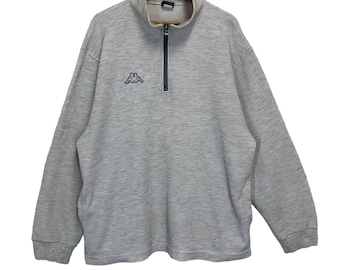 Pick!! Vintage 90s Kappa Made in Japan Halfzip Sweatshirt Kappa