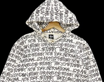 トップス 90s- old stussy pull sweat sslink print 90s- old stussy pull sweat sslink print