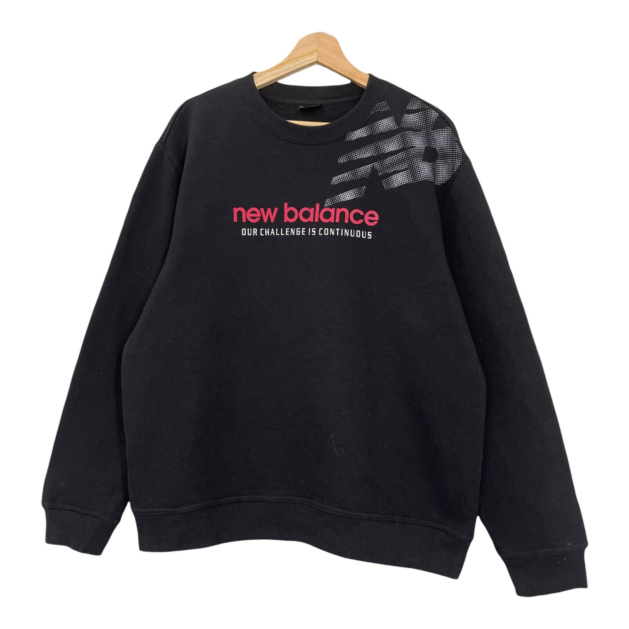 MarkQusemmVtg Pick Vintage New Balance Crewneck Sweatshirt New Balance Sweater New Balance Spellout Logo Pullover Sweatshirt Size M
