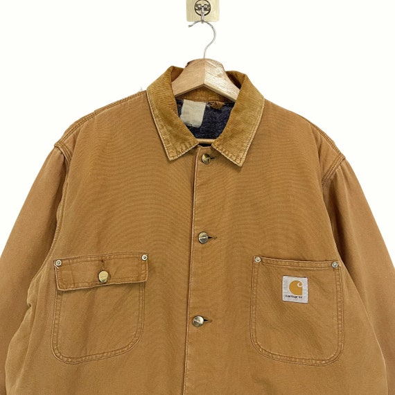 80s Carhart DUCK Chore jacketヴィンテージカーハート RARE!! Vintage Carhartt Chore Coat Workwear Made in USA