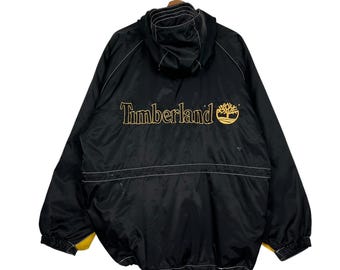 Vintage 90's Timberland Weathergear Zipper Jacket Double Pocket