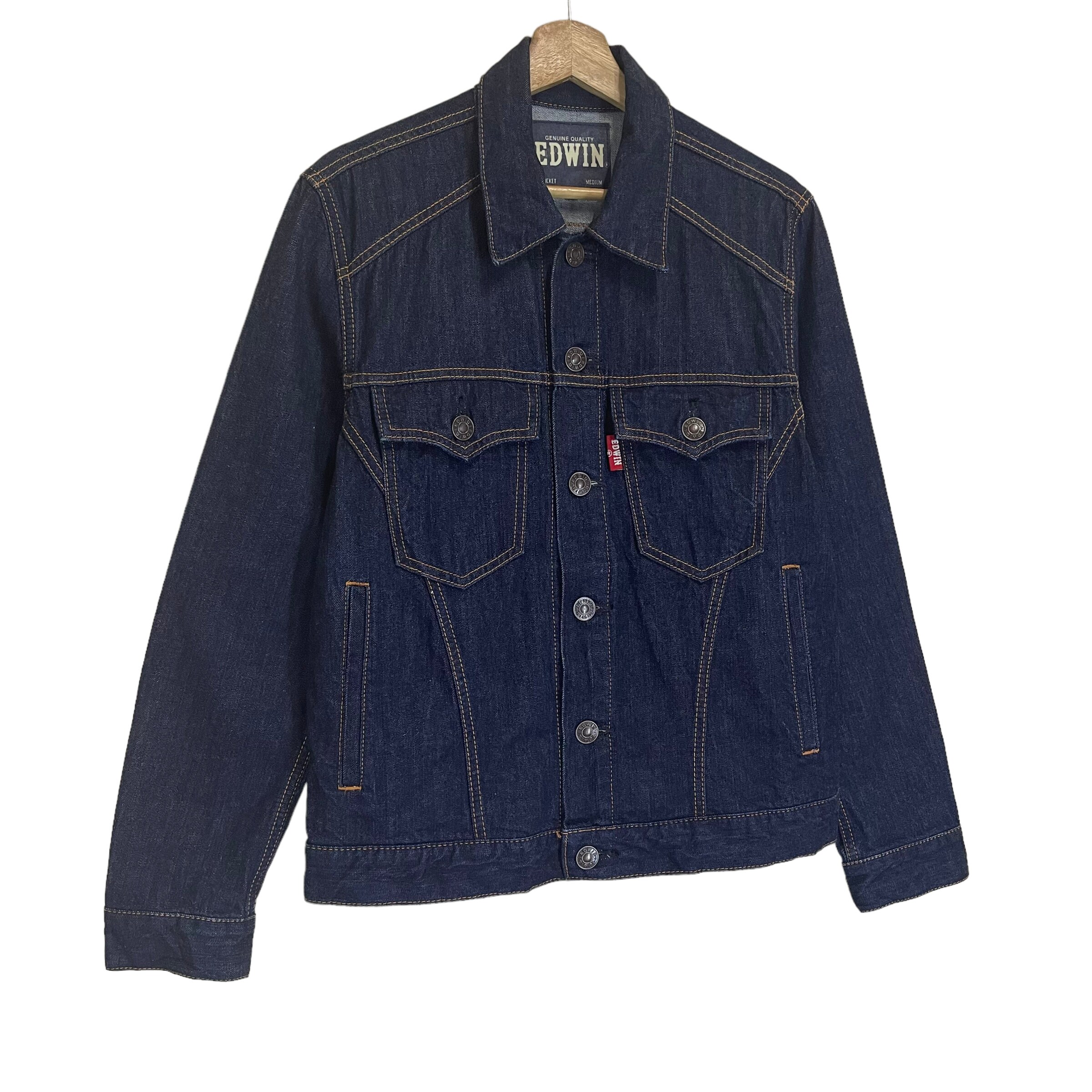 PICK!! Vintage Edwin Trucker Denim Jacket Edwin Denim Jacket Edwin 