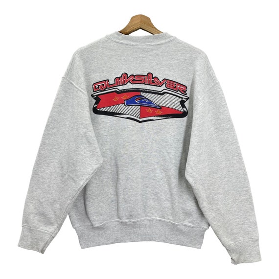 Pick Vintage 90s Quiksilver Big Logo Crewneck Sweatshirt