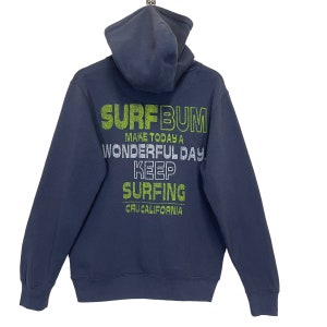 PICK!! Vintage Cru Surfing Club Pullover Hoodies Cru Surf Sweater Cru Surfing Big Logo Crewneck Sweatshirt Size M