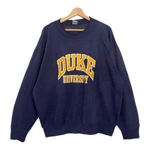 Pick!! Vintage 90s Duke University Crewneck Sweatshirt Duke University Sweater Duke University Printed Big Image Sweatshirt Size L