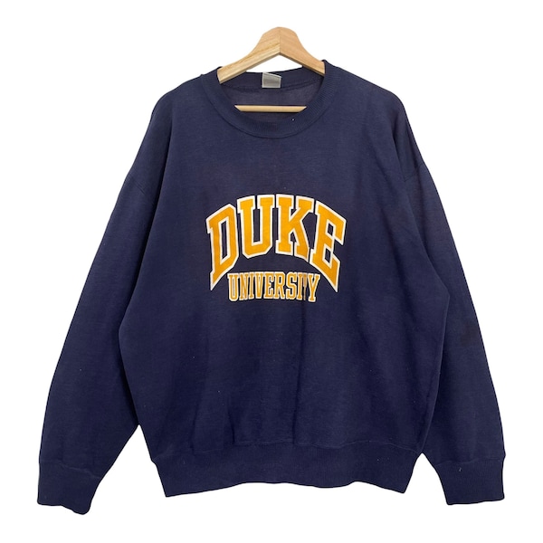 ¡¡Elegir!! Vintage 90s Duke University Crewneck Sudadera Duke University Suéter Duke University Impreso Gran Imagen Sudadera Tamaño L