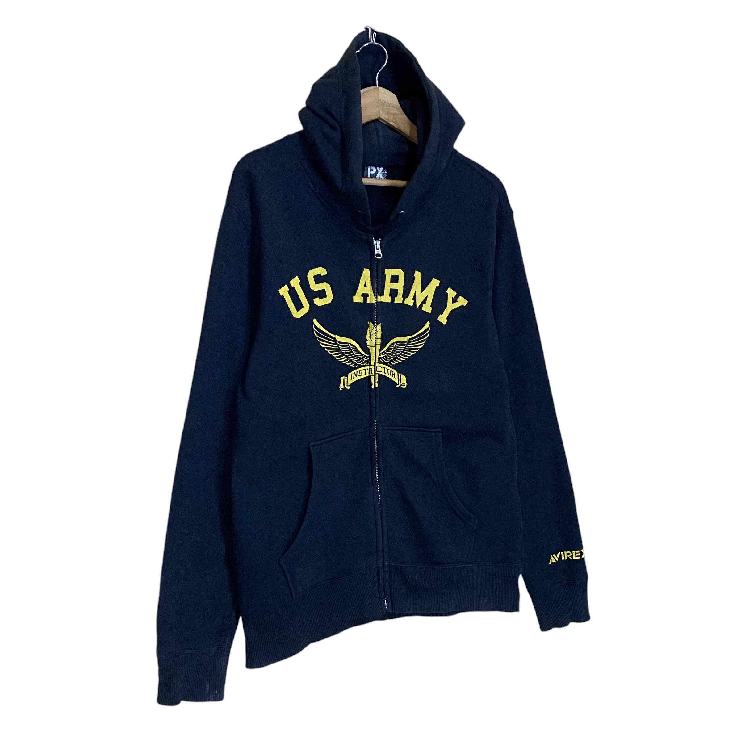 Pick!! Vintage Avirex Us Army Zipper Hoodies Avirex Usa Sweater