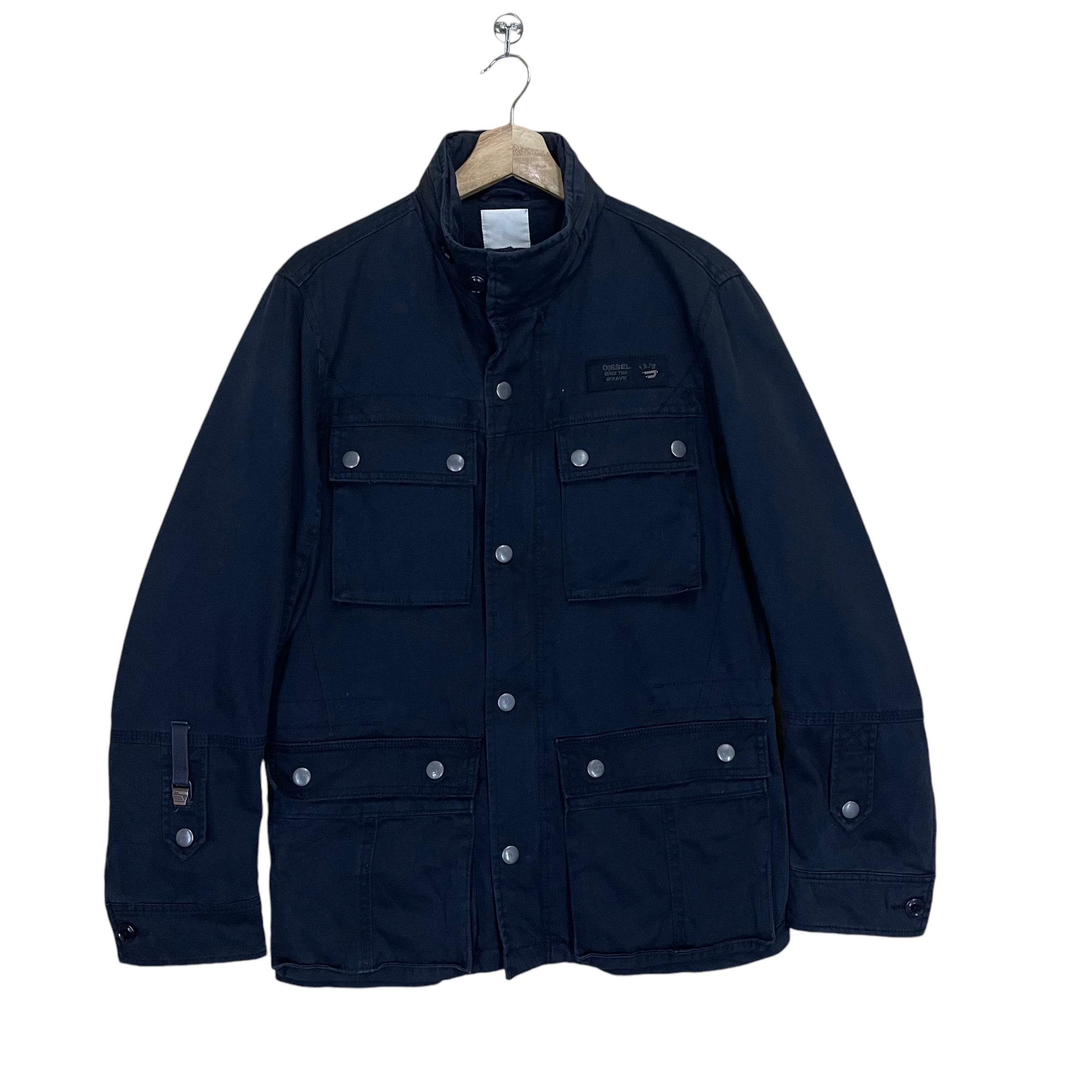 Pick!! Vintage Diesel Only the Brave Multipocket Zipper Jacket