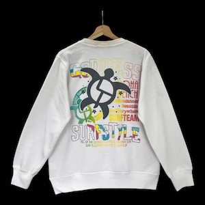 ¡ELIGE! ¡Excepcional! Sudadera de cuello redondo estilo surf Team Goddess vintage Suéter Team Goddess Sudadera de cuello redondo con logo grande Team Goddess talla M