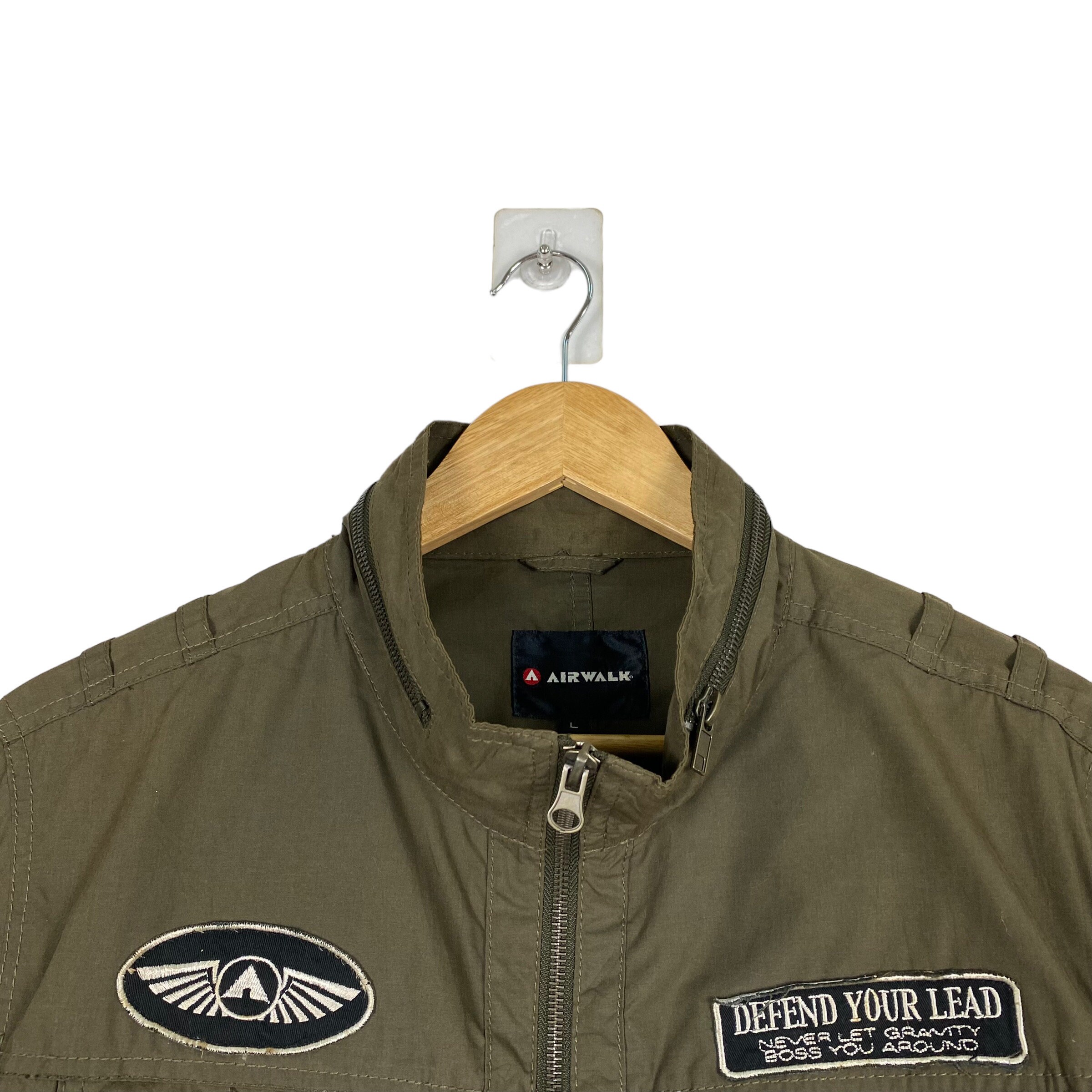 PICK!! Vintage 90's Airwalk Military Zipper Jacket Airwalk PICK!! Vintage 90's Airwalk Military Zipper Jacket Airwalk