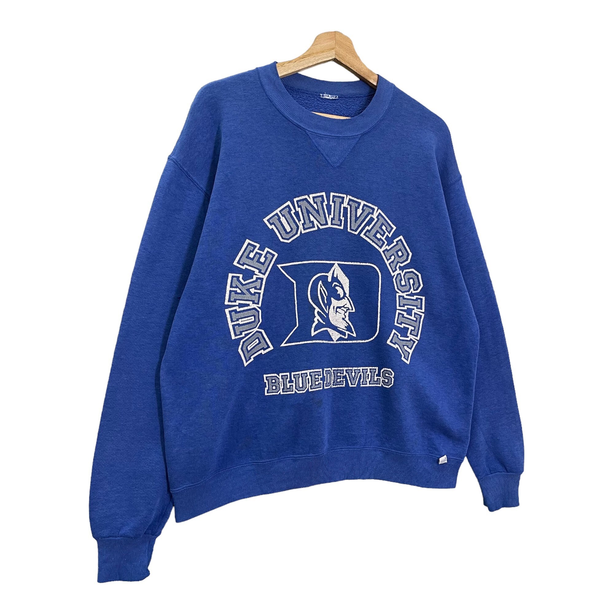 USA製 80s DUKE BLUE DEVILS スウェット ナス紺 USA Vintage 90s Blue Devils Duke University Crewneck Sweatshirt Blue