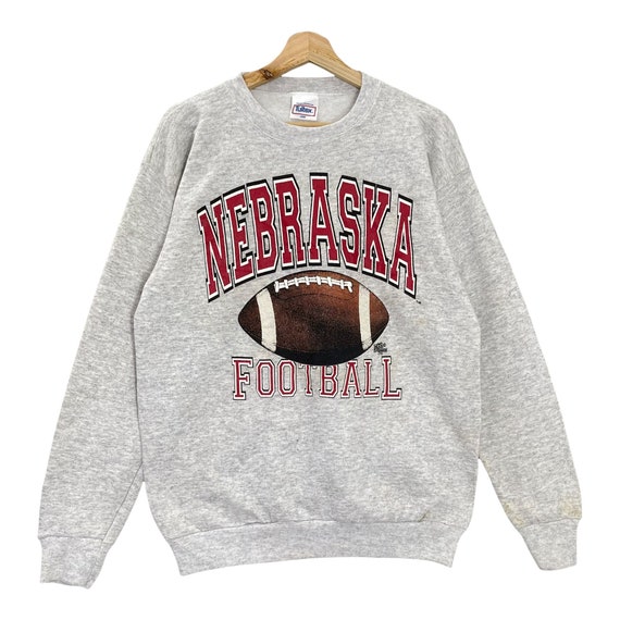 PICK Vintage 90s Nebraska Football Crewneck Sweatshirt Nebraska