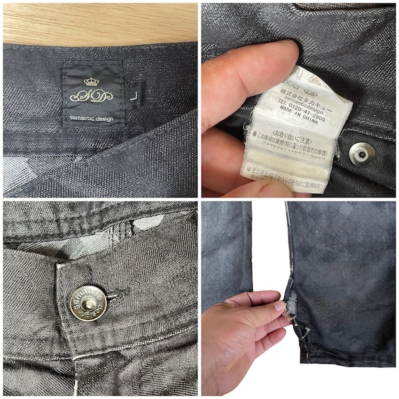 32x33.5 Semantic Design Distressed Cargo Pants Japanase Brand