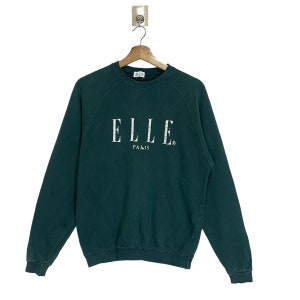 Pick!! Vintage 90’s Elle Crewneck Sweatshirt Elle Sweater Elle Big Logo Crewneck Sweatshirt Size S