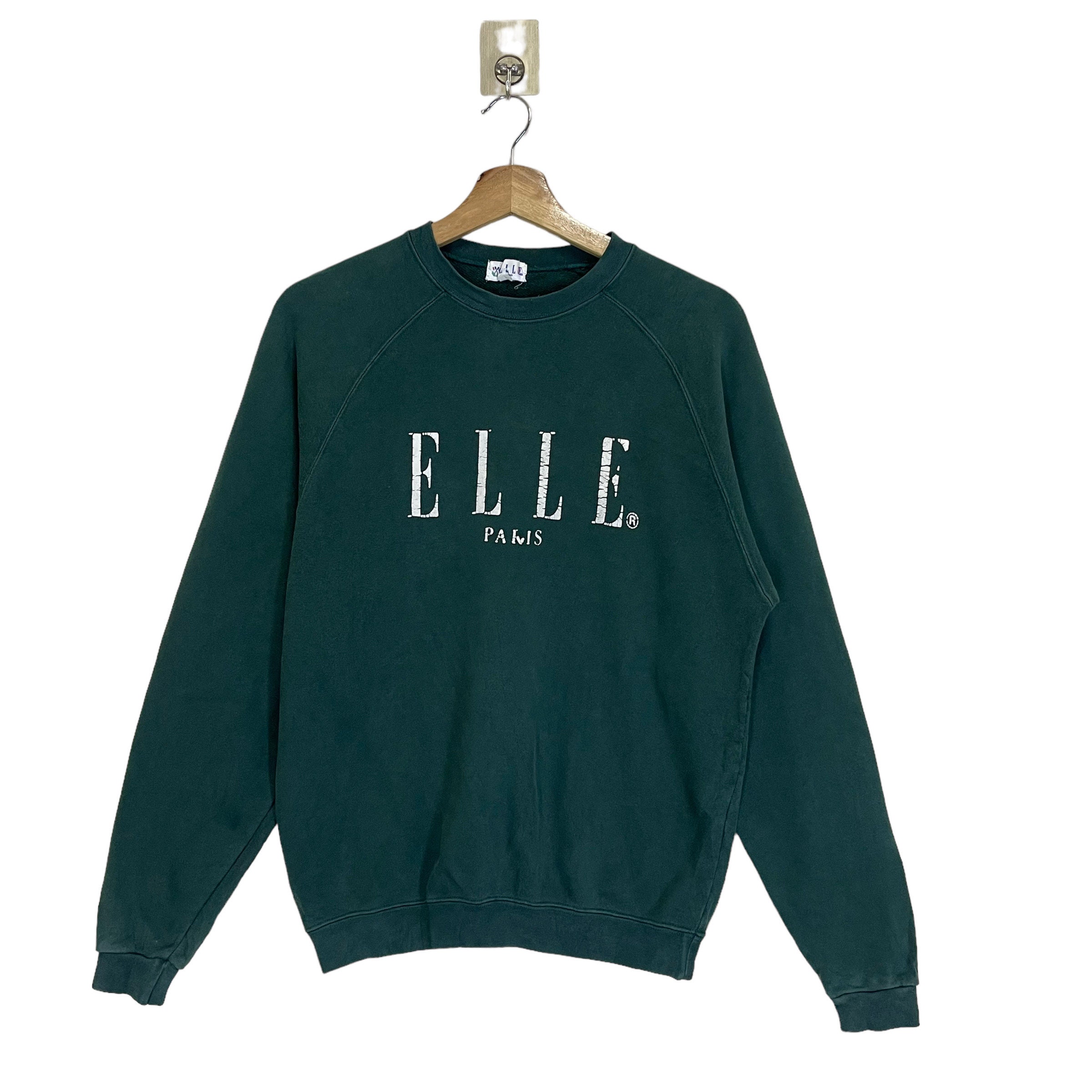 Pick Vintage 90s Elle Crewneck Sweatshirt Elle Sweater Elle Big Logo Crewneck Sweatshirt Size S Etsy