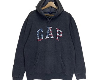 Pick!! GAP Big Logo Hoodie Gap Sweater Gap Hoodies Gap Big Logo Embroidered Pullover Hoodie size M