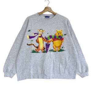 Pick! Vintage 90s Winnie The Pooh and Tigger Crewneck Sweatshirt Pooh Sweater Winnie Pooh And Tigger Big Logo Crewneck Sweatshirt Oversize M