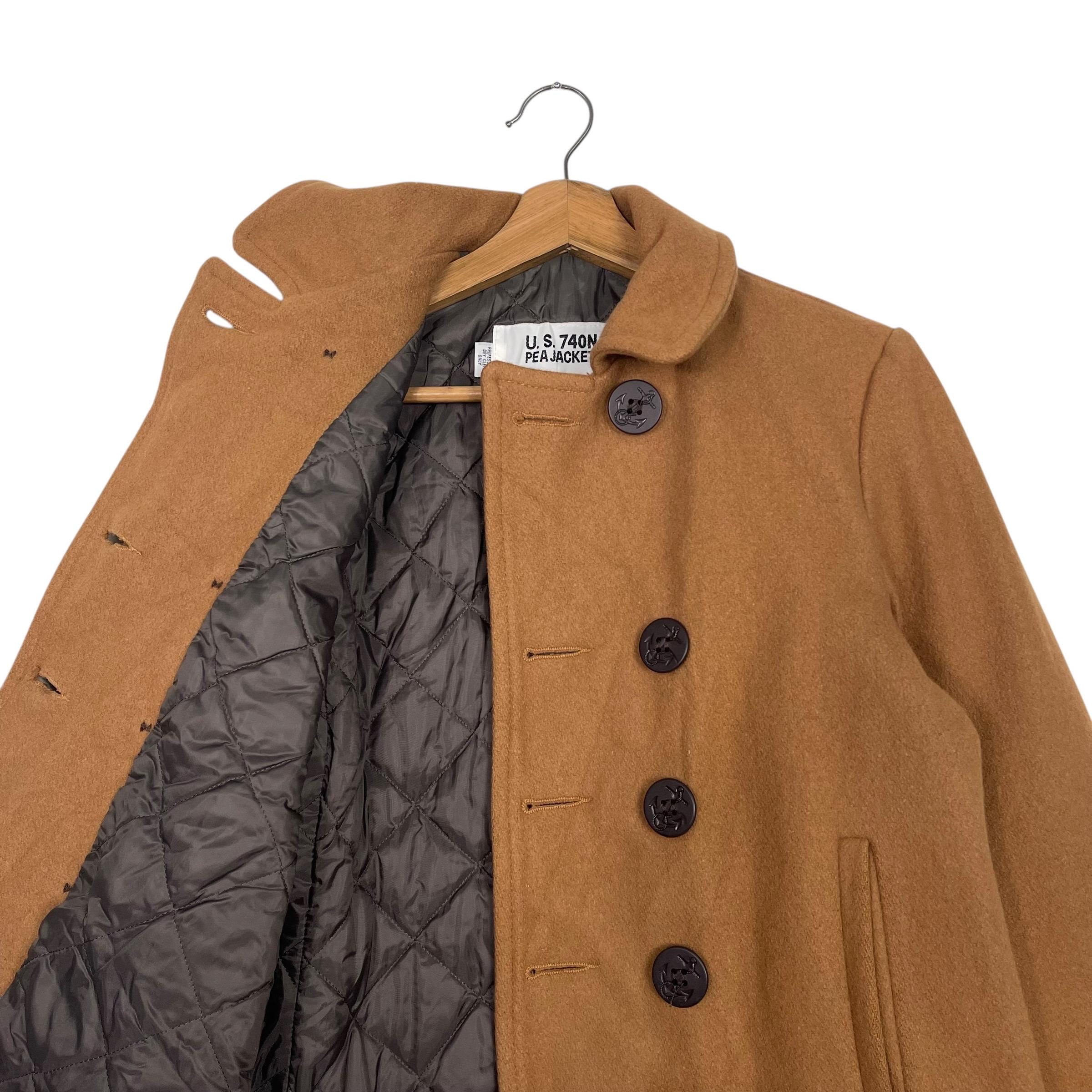 SCHOTT U.S. 740N PEACOAT サイズ38 ブラウン新品未使用 PICK!! Vintage Schott U.S 740N Peacoat Wool Button Jacket Size