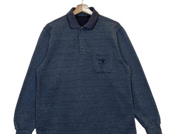 Vintage 90-tals Santa Barbara Half Zip Sweatshirt Santa Barbara tröja Santa Barbara liten logotyp broderad Half Zip Sweatshirt storlek M
