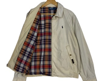 PICK!! Vintage Polo Ralph Lauren Harrington Small Pony Zipper Jacket Ralph Lauren Small Logo Harrington Jacket Size M