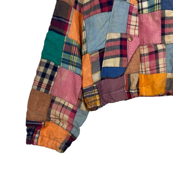 Pick!! Vintage Patchwork Multicolour Jacket Size L - image 6