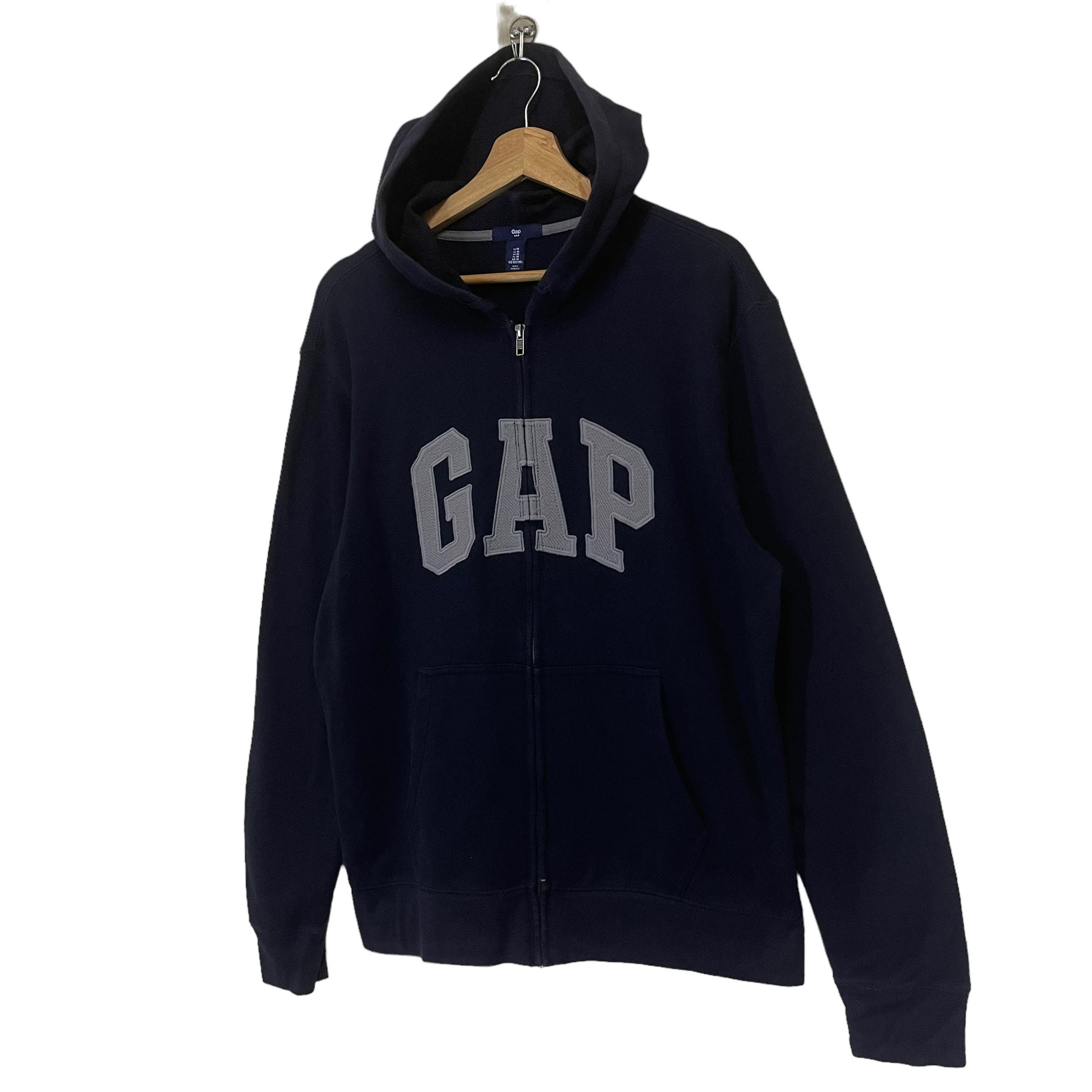 トップス old gap navy hoodie 00s 90s y2k Pick!! GAP Big Logo Zipper Hoodie Gap Sweater Gap Hoodies