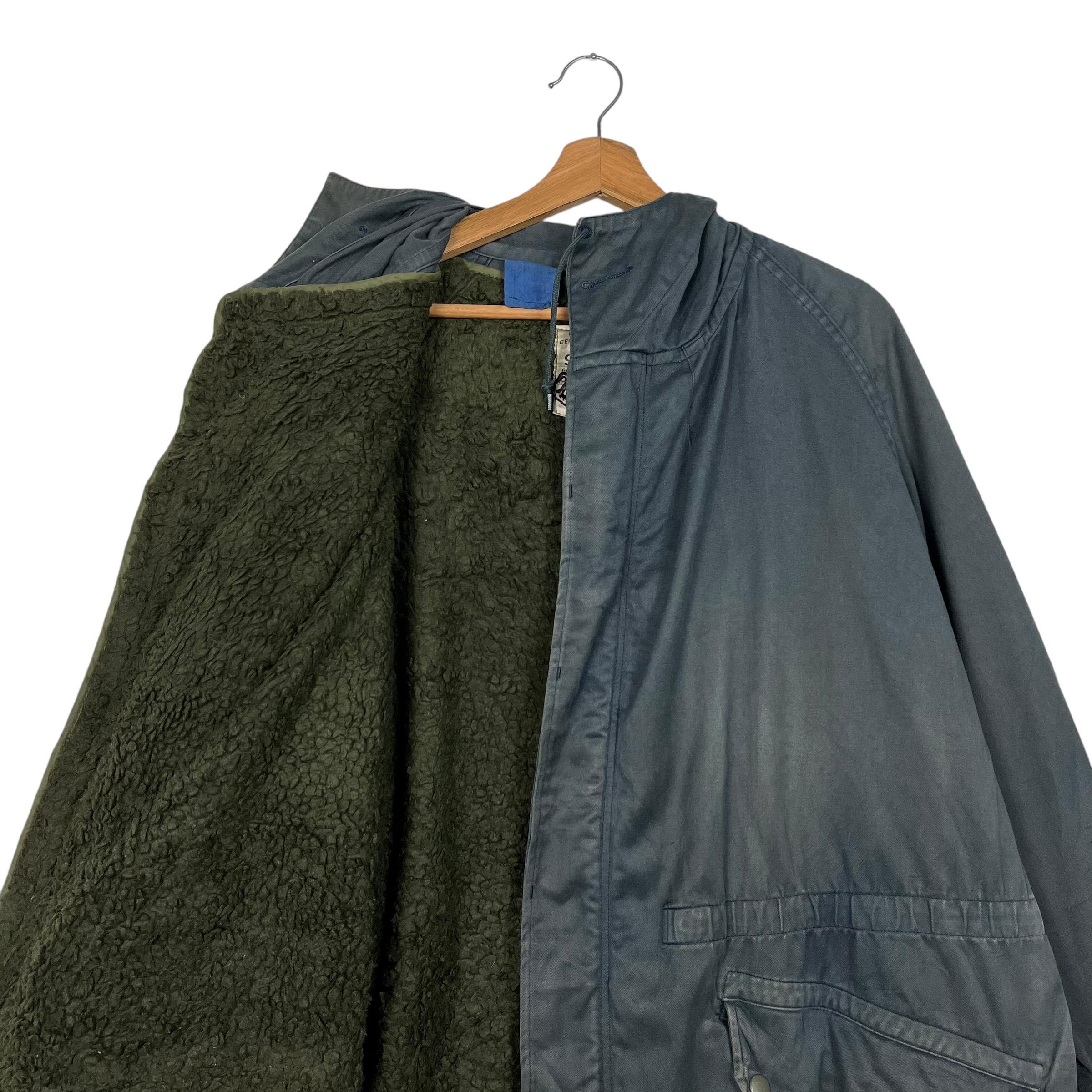 Vintage 70s French Military M64 Field Parka Hoodie Jacket Size XL 