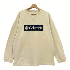 Pick!! Vintage Columbia Crewneck Sweatshirt Columbia Sweater Columbia Outdoor Big Logo Crewneck Sweatshirt Size L