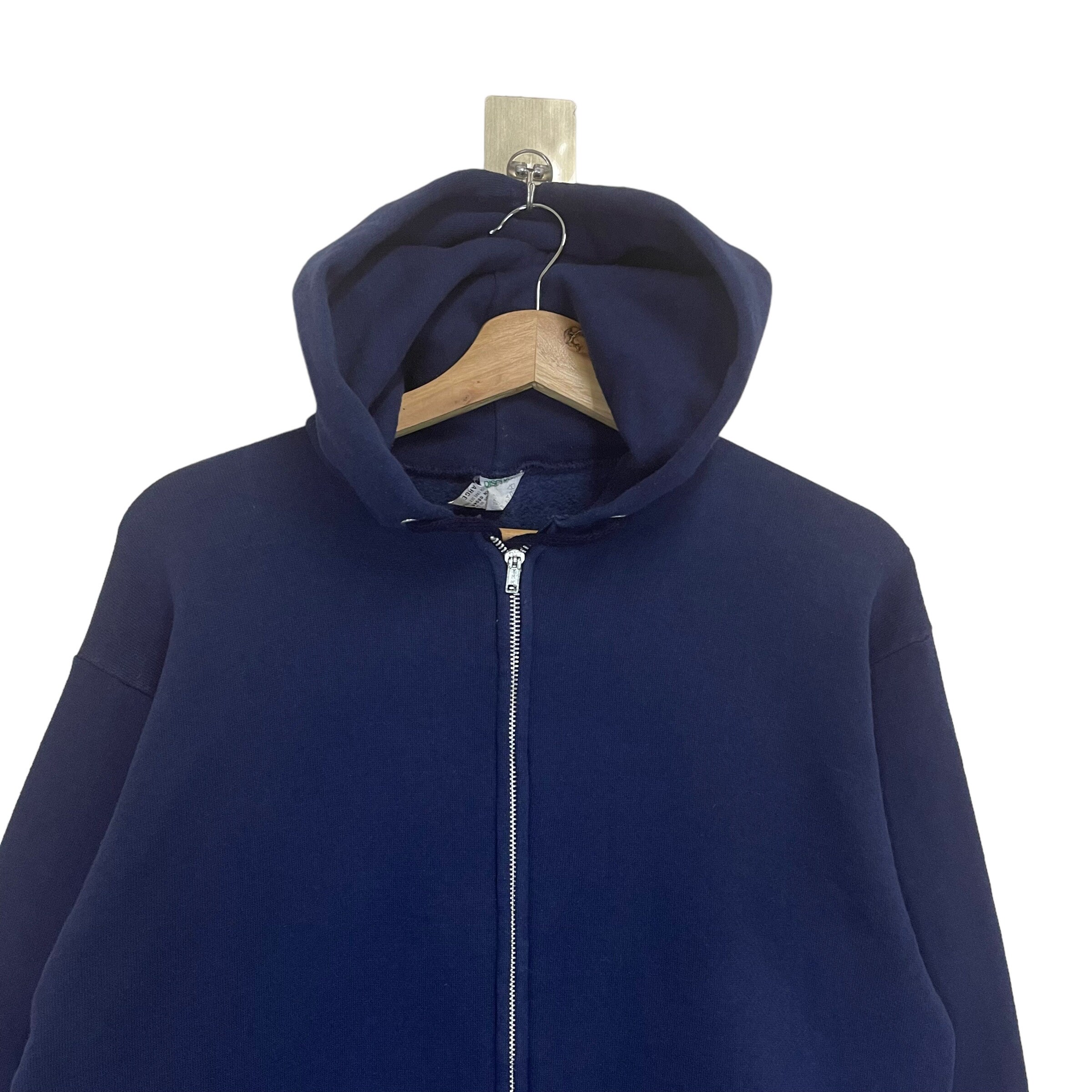 PICK!! Vintage 90's Discus Athletic Plain Zipper Hoodie Discus
