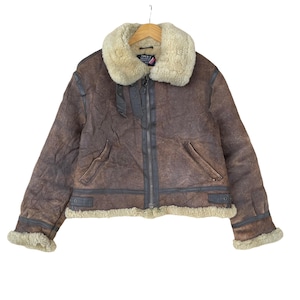 Pick!! Vintage 90s USAAF Type B-3 Lambskin Leather Jacket B3 Leather Jacket Size Small