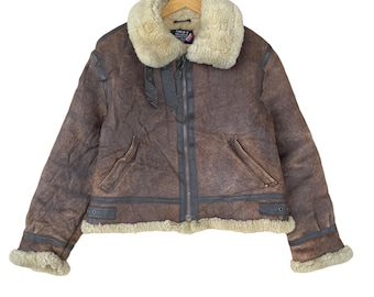 ピックアップ!! ヴィンテージ 90年代 USAAF タイプ B-3 ラムスキン レザージャケット B3 レザージャケット サイズ S