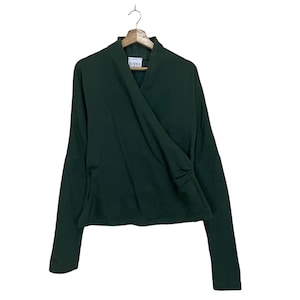 PICK!!Vintage 90s Norma Kamali Scallop Blouse Size M