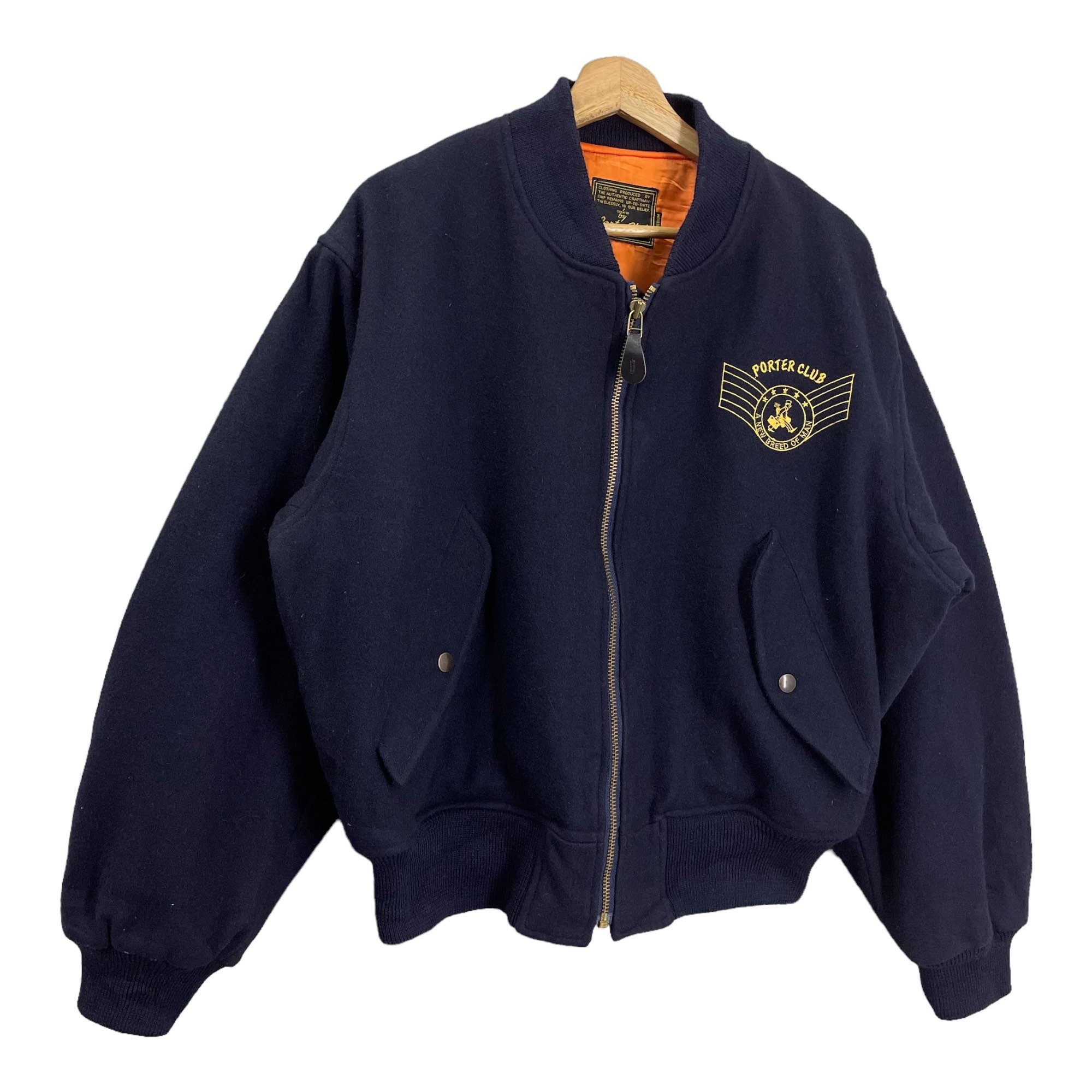 ジャケット・アウター 90s vintage short wool bomber jacket s-l1200.jpg