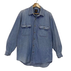 PICK!!Vintage Polo Club Jeans Long Sleeve Shirt Polo Club Shirt Polo Club Jean Size M