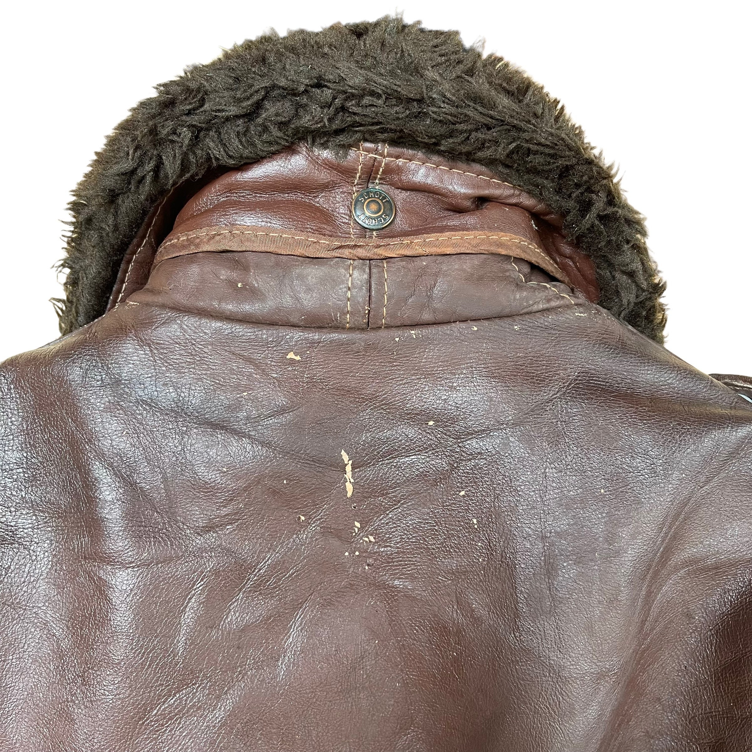Pick!! Vintage 70s SCHOTT BROS Type A2 Leather Flight Jacket
