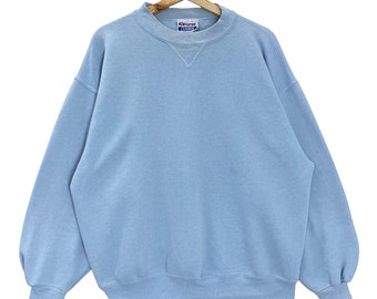 plain light blue sweatshirt