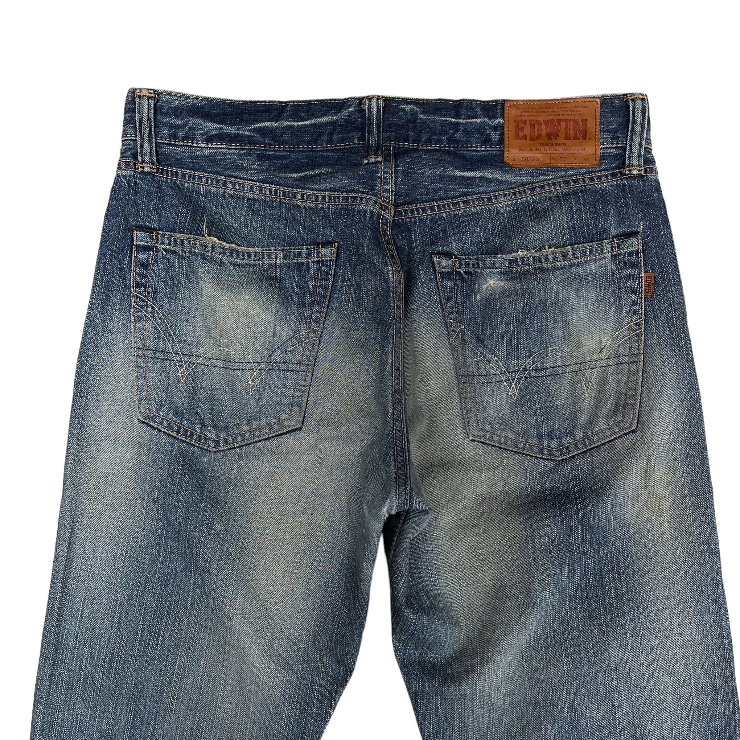 パンツ 00s EDWIN selvedge patchwork denim y2k Edwin | Grailed